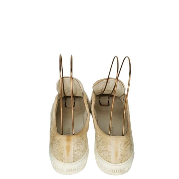 Christian Dior Canvas Embroidered Jardin D'Hiver Walk'N'Dior Low Top Sneakers - Picture 4 of 8